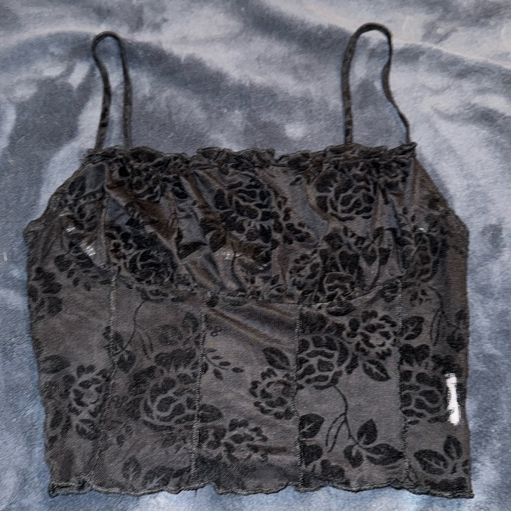 Lace see threw tank top/cami